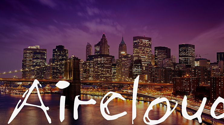 Aircloud Font