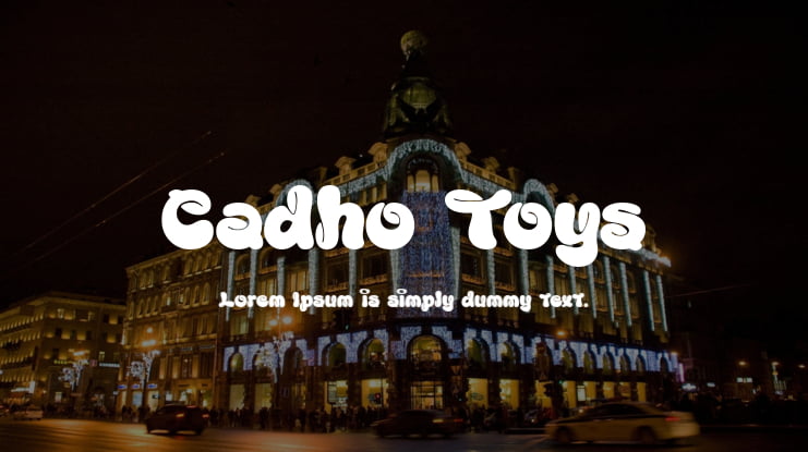 Cadho Toys Font