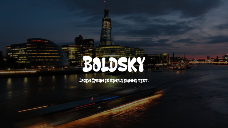 Boldsky Font Family