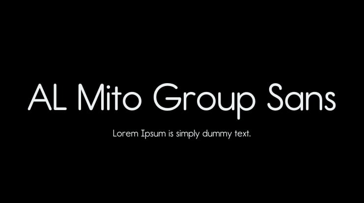 AL Mito Group Sans Font Family