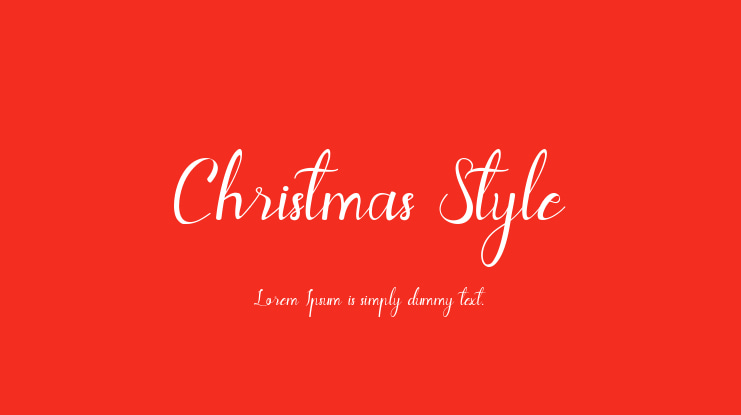 Christmas Style Font