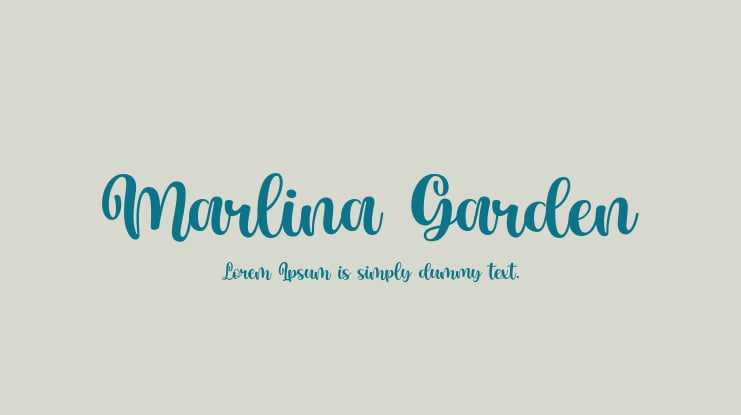 Marlina Garden Font