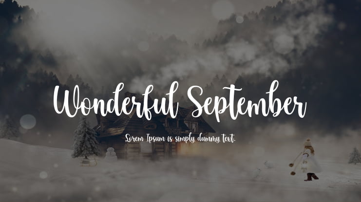 Wonderful September Font