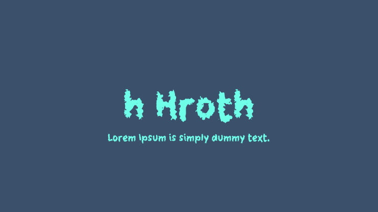 h Hroth Font