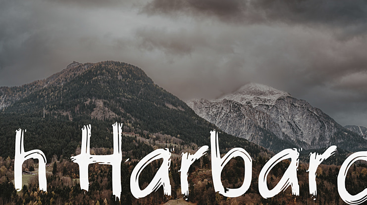 h Harbard Font