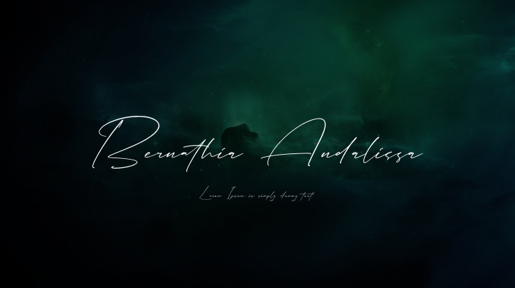 Bernathia Andalissa Font