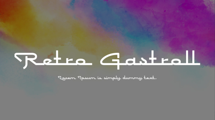 Retro Gastroll Font