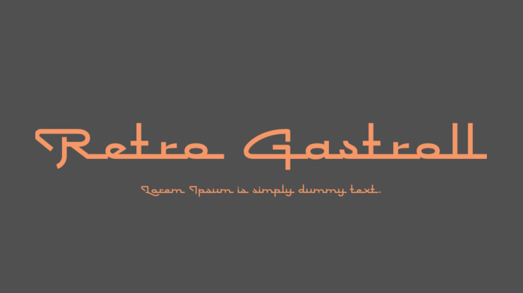 Retro Gastroll Font