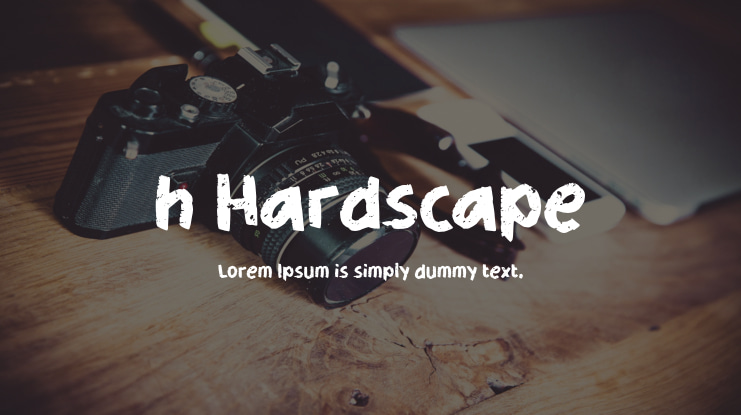 h Hardscape Font