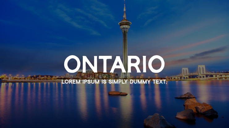Ontario Font
