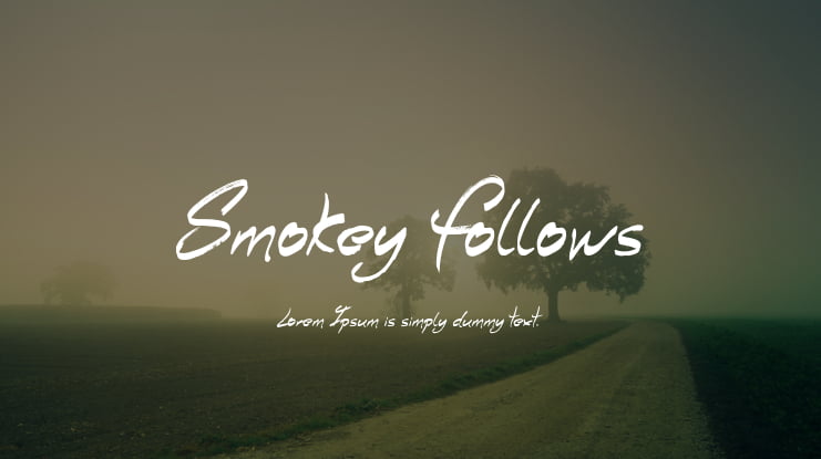 Smokey Follows Font