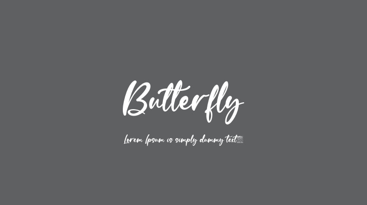 Butterfly Font