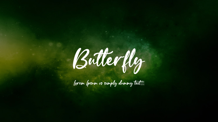 Butterfly Font