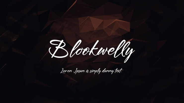 Blookwelly Font