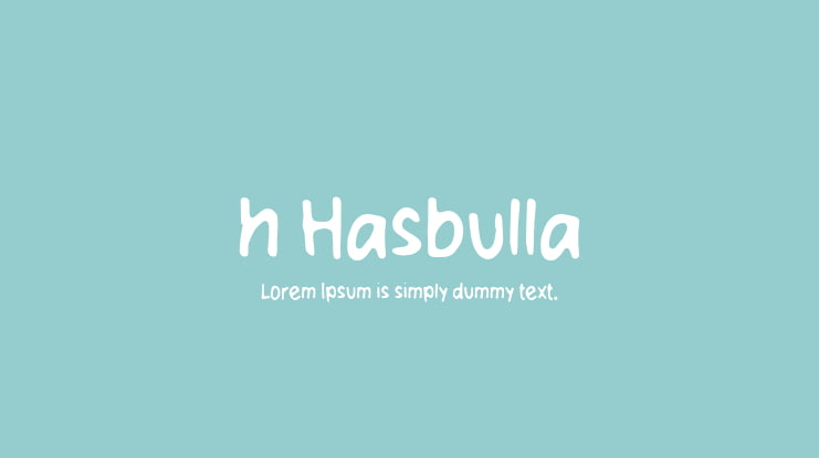 h Hasbulla Font