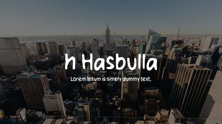 h Hasbulla Font