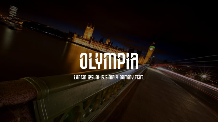 Olympia Font