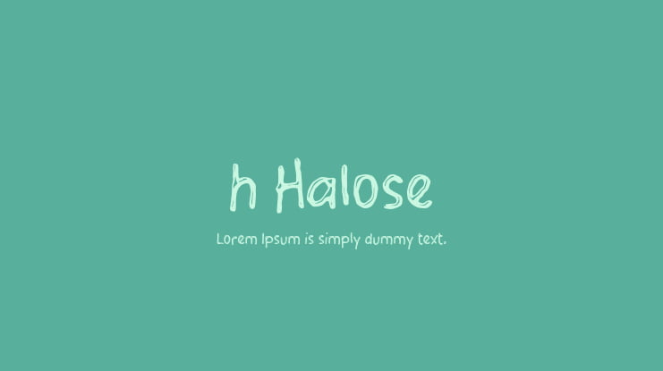 h Halose Font
