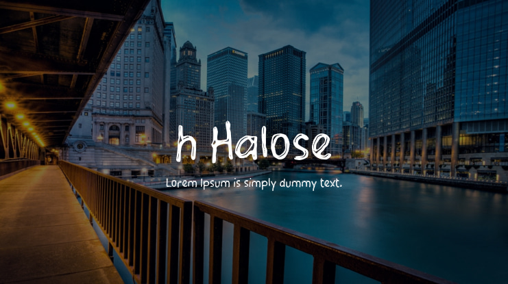 h Halose Font