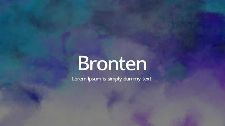 Bronten Font