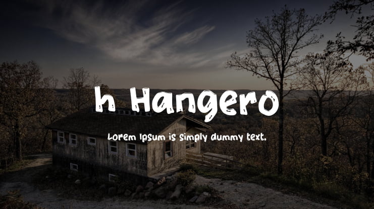 h Hangero Font