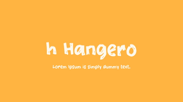 h Hangero Font