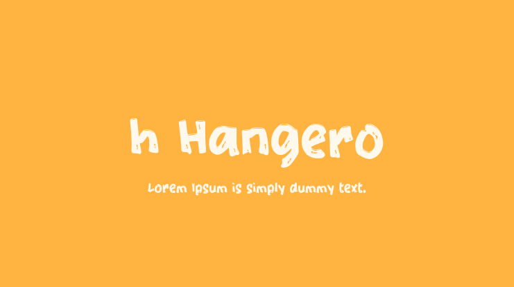 h Hangero Font