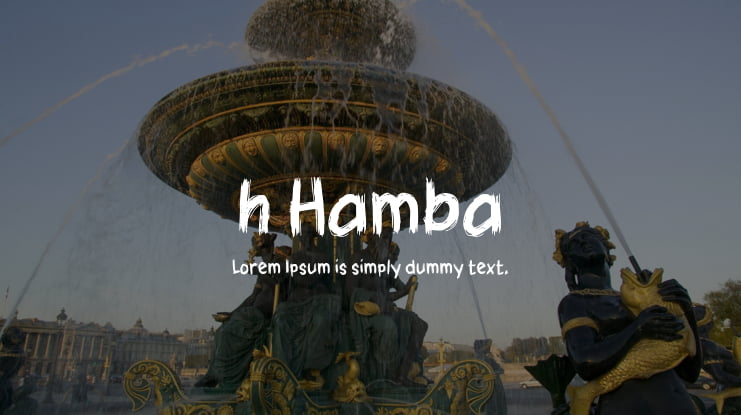 h Hamba Font