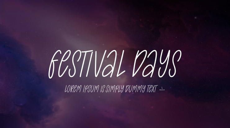 Festival Days Font