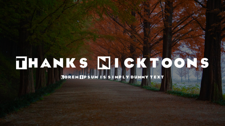 Thanks, Nicktoons! Font