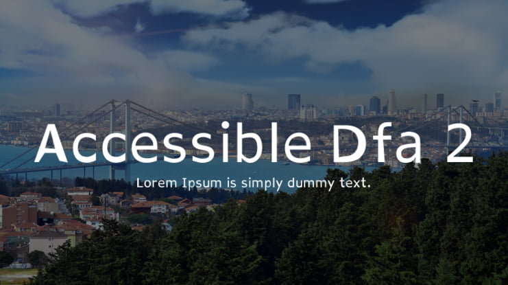 Accessible Dfa 2 Font