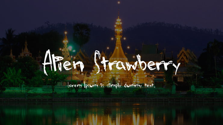 Alien Strawberry Font