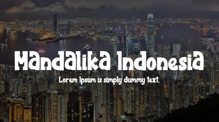 Mandalika Indonesia Font Family
