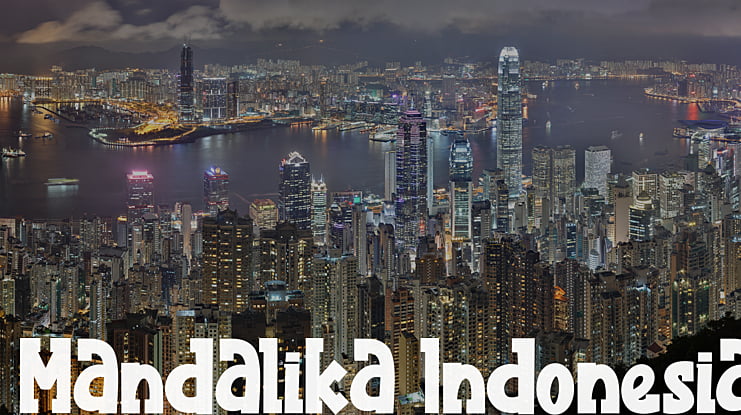 Mandalika Indonesia Font Family