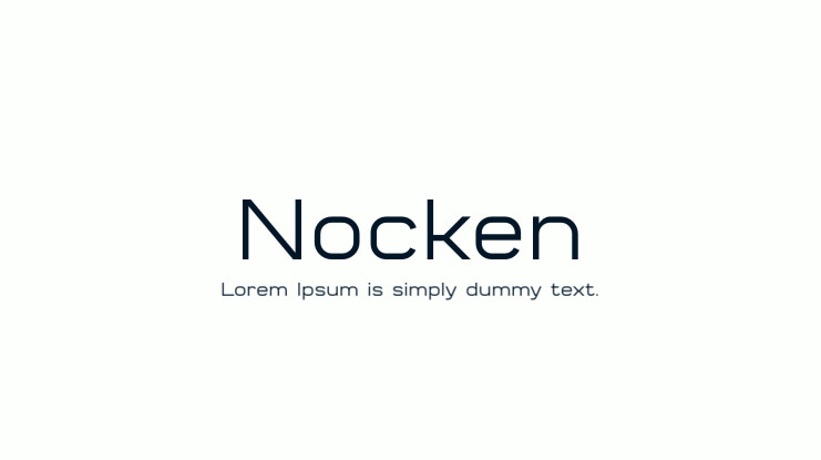 Nocken Font Family