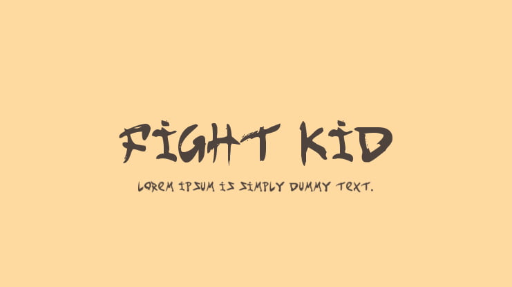 Fight Kid Font Family