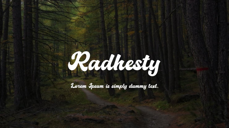 Radhesty Font
