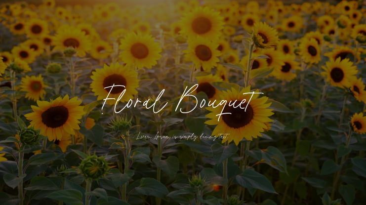 Floral Bouquet Font
