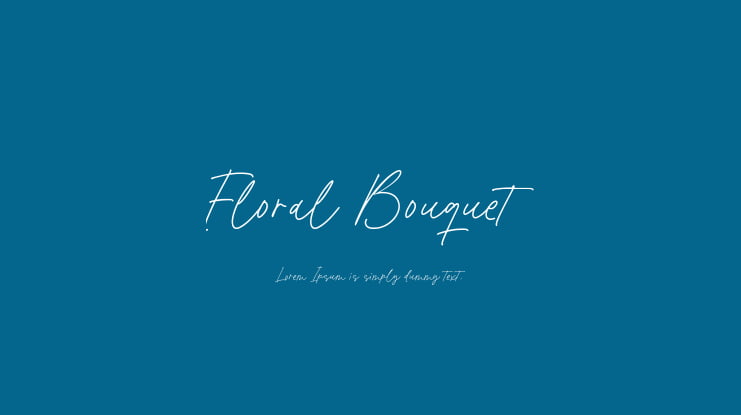 Floral Bouquet Font