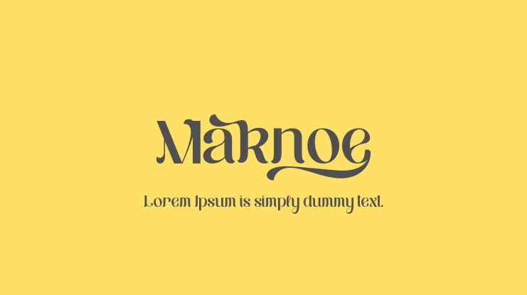 Maknoe Font