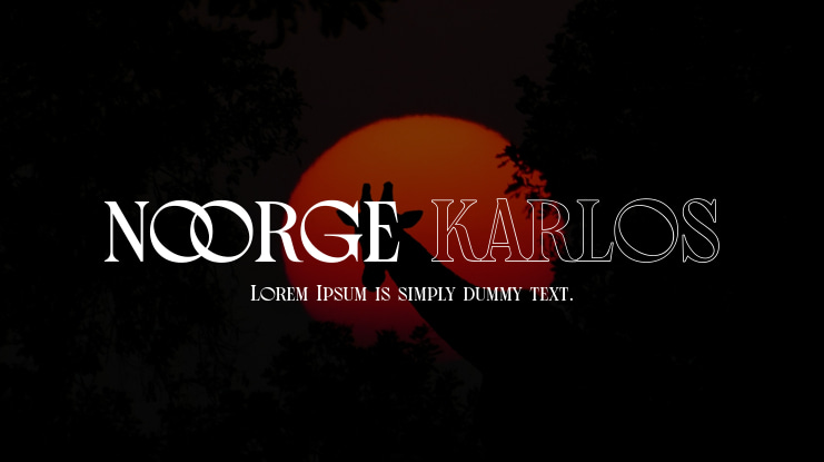 Noorge Karlos Font