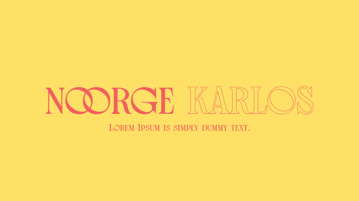 Noorge Karlos Font