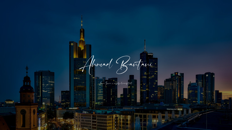 Ahmad Bantani Font