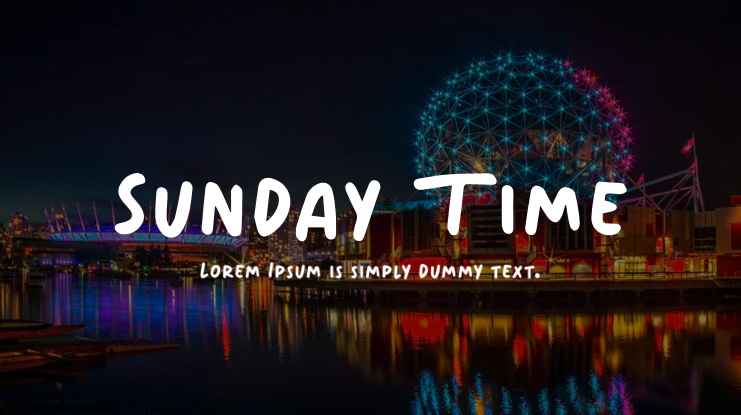 Sunday Time Font