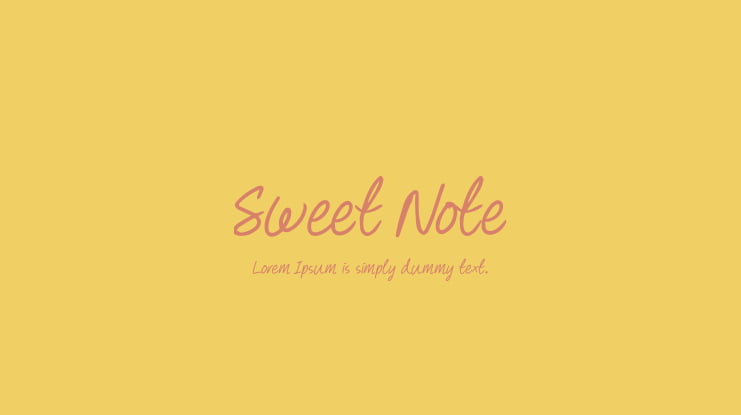 Sweet Note Font