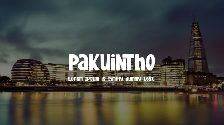 Pakuintho Font