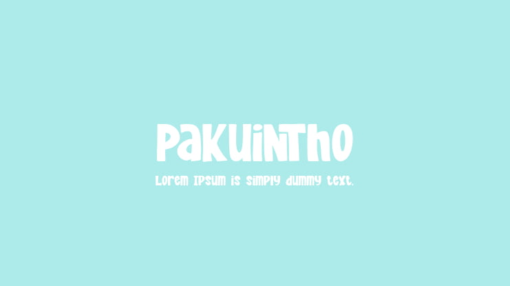 Pakuintho Font