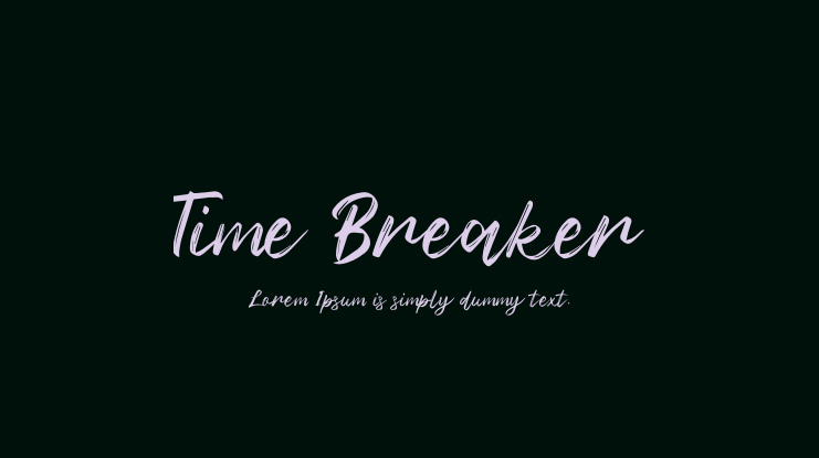 Time Breaker Font