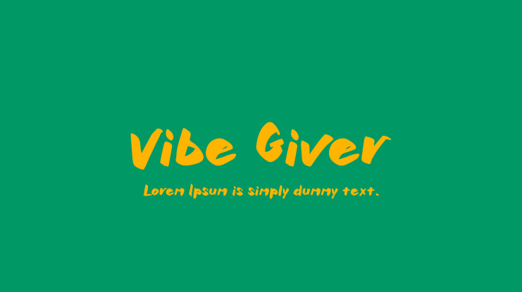 Vibe Giver Font
