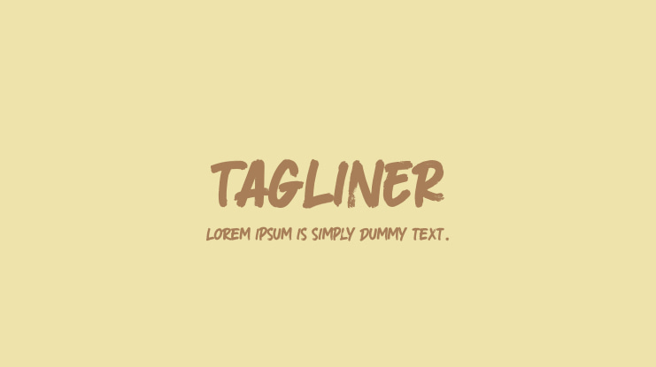 TAGLINER Font Family